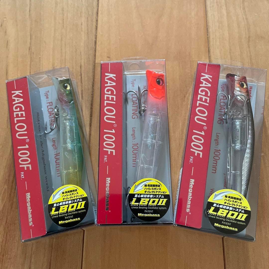 【新品・新色＋】★Megabass★ カゲロウ100F 3個セット Megabass カゲロウ 100F 3点セット メガバス メガバス(Megabass